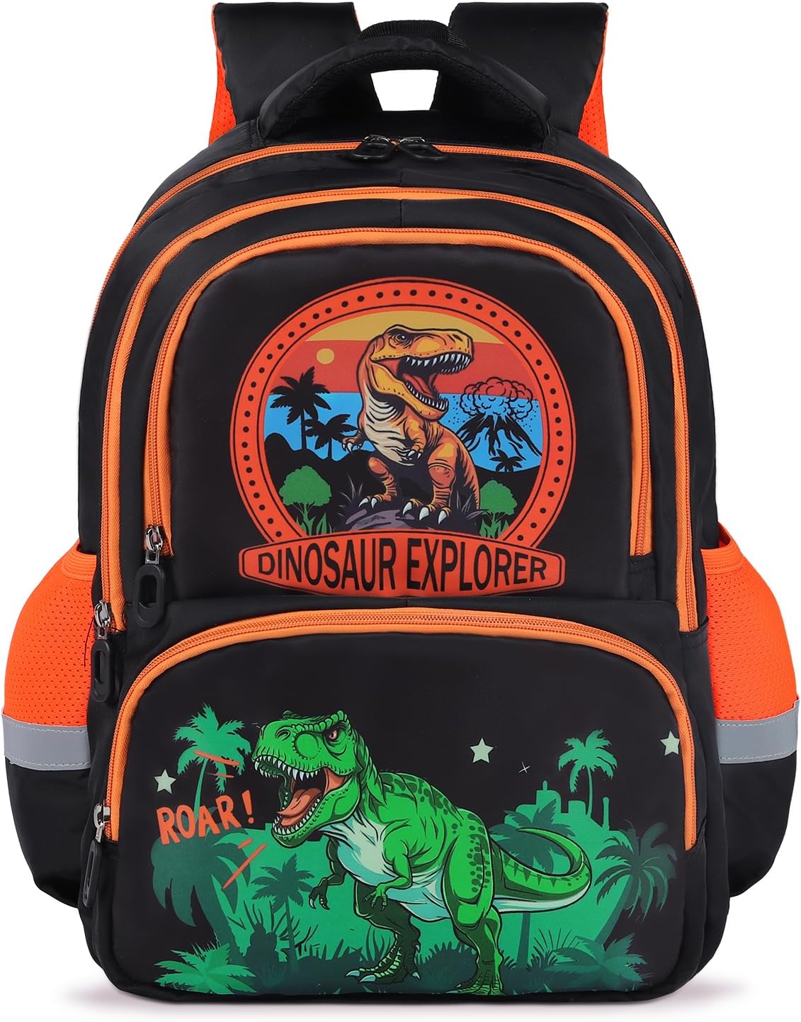 decalsweet Children&rsquo;s Backpack with Chest Belt, Lightweight Primary School Bag with Reflective Strips, Large Capacity School Bags for Children Teenagers, School Bag for School and Travel