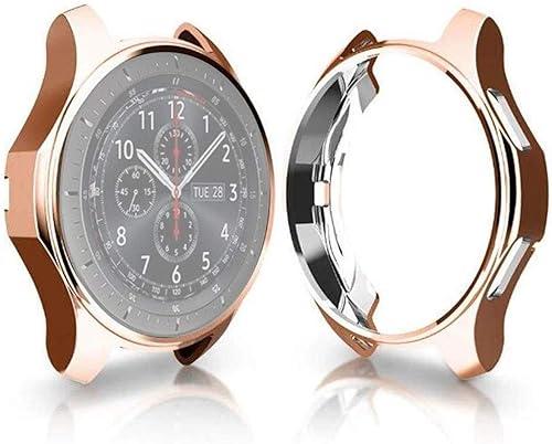 RKJJ AYD - Carcasa chapada en TPU a prueba de golpes para Samsung Gear S3 Frontier Smartwatch de 1.811 in (color oro rosa)