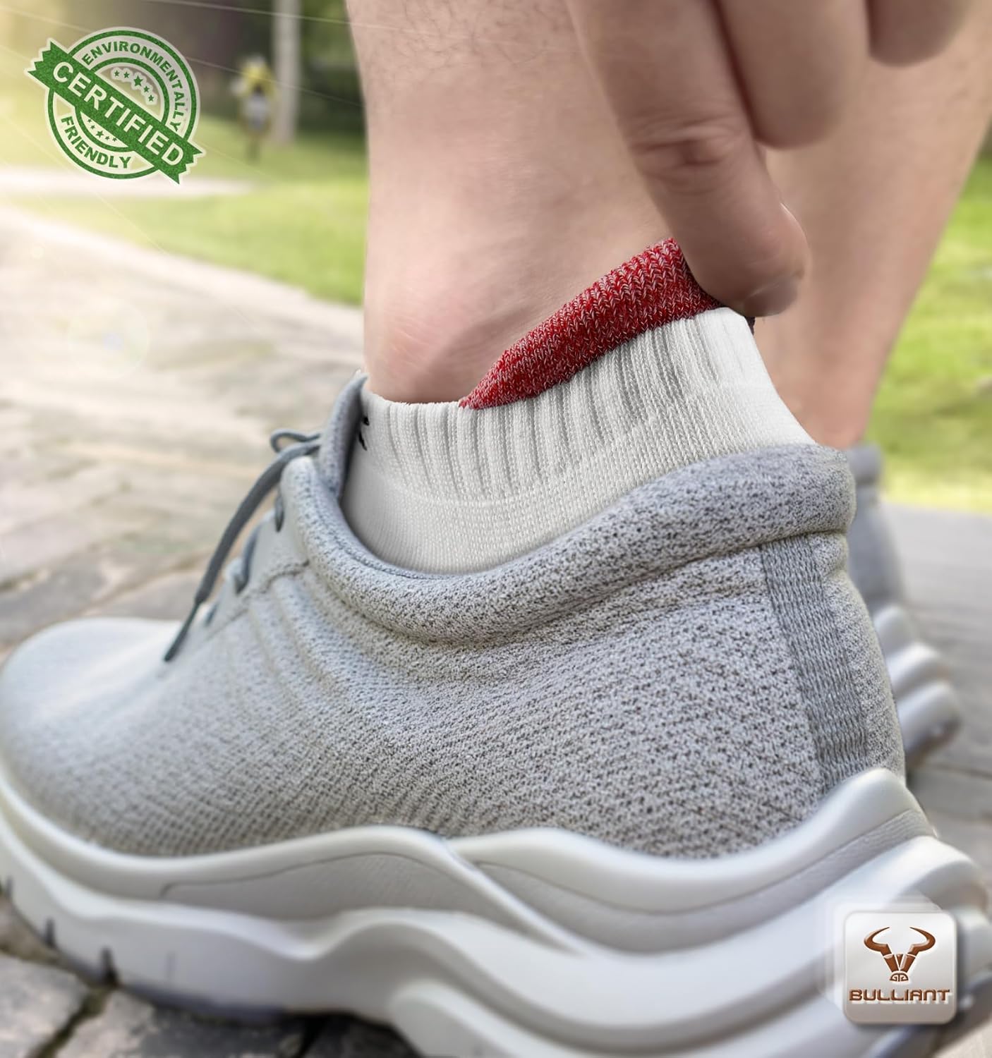 BULLIANT Women Ankle Socks, Active Low-Cut Sock Cushioned Footbed Arch Support for Running Walking Sneakers - Image 3