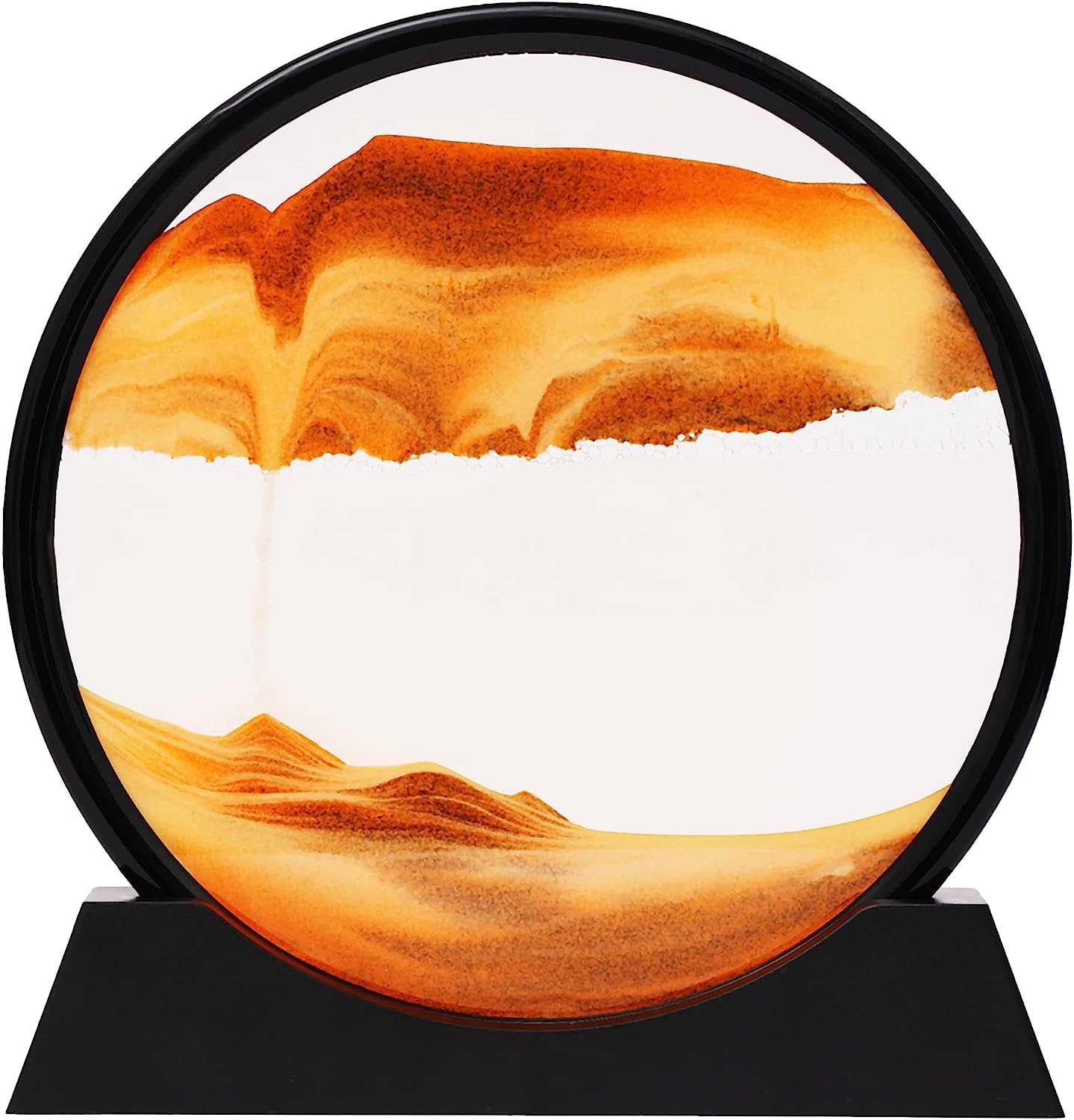 AKCredible 3D Deep Sea Moving Sand Art,Relaxing Desktop Home Office Work Decor,Moving Sand Art Picture (orange) (B0CBG4KHZ9) Amazon Price History, Amazon Price Tracker