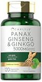Carlyle Panax Ginseng & Ginkgo 5000mg | 120 Vegetarian Capsules | Non-GMO & Gluten Free Supplement