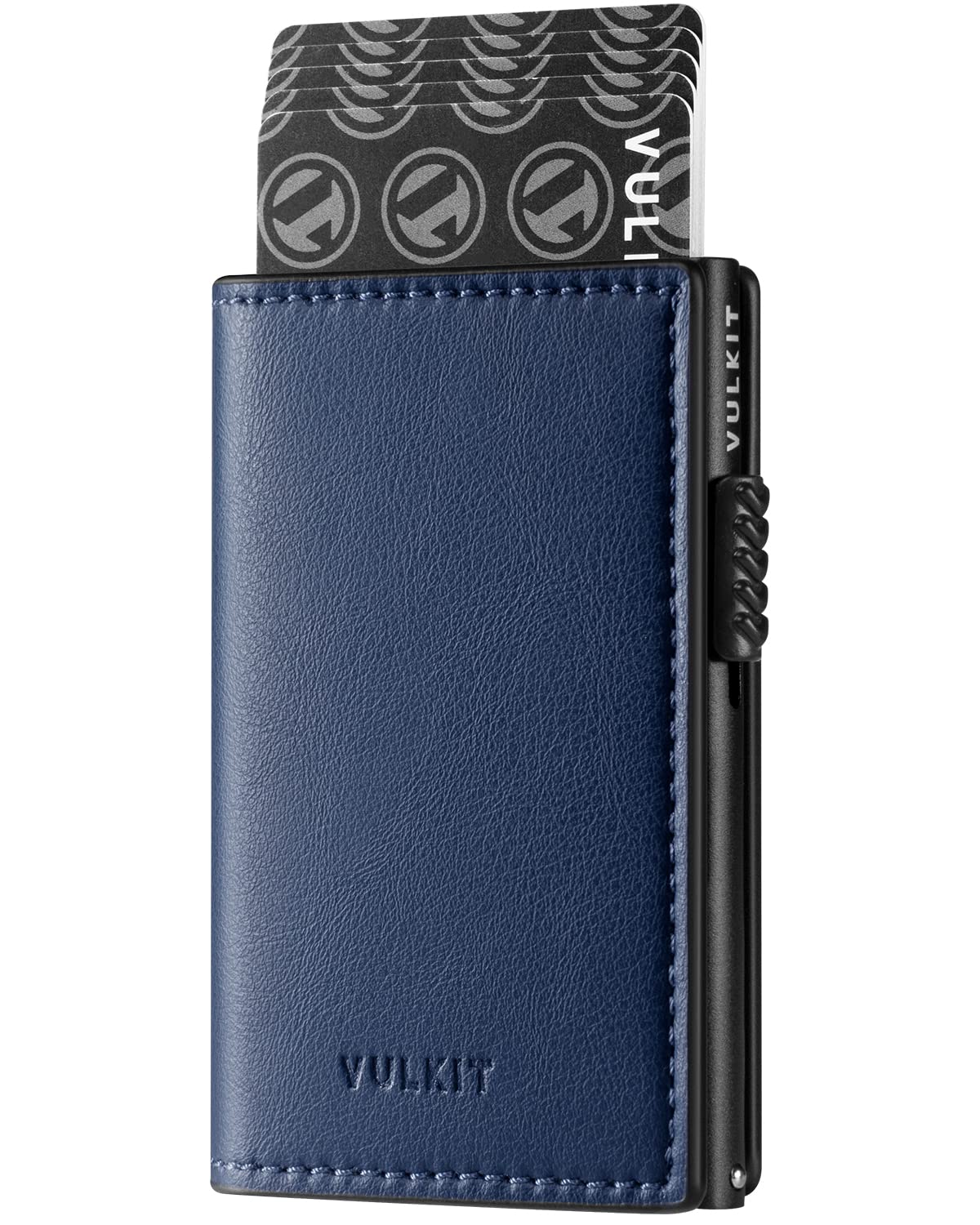 VULKIT Minimalist Card Holder Wallet Pop Up Cards RFID Protection Holds Up to 10 Cards