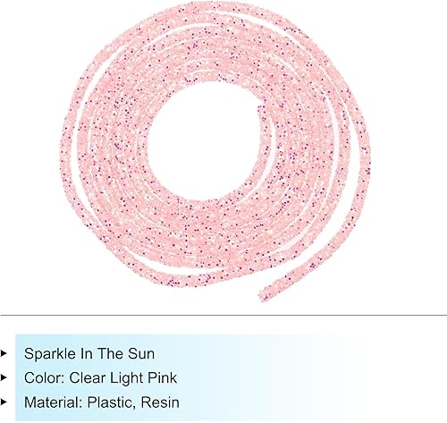 Miniatura 8 de MECCANIXITY Cuerda de lentejuelas con purpurina de 5 yardas y 0.236 in para bricolaje, vestidos de boda, disfraces, zapatos, accesorio de joyería,