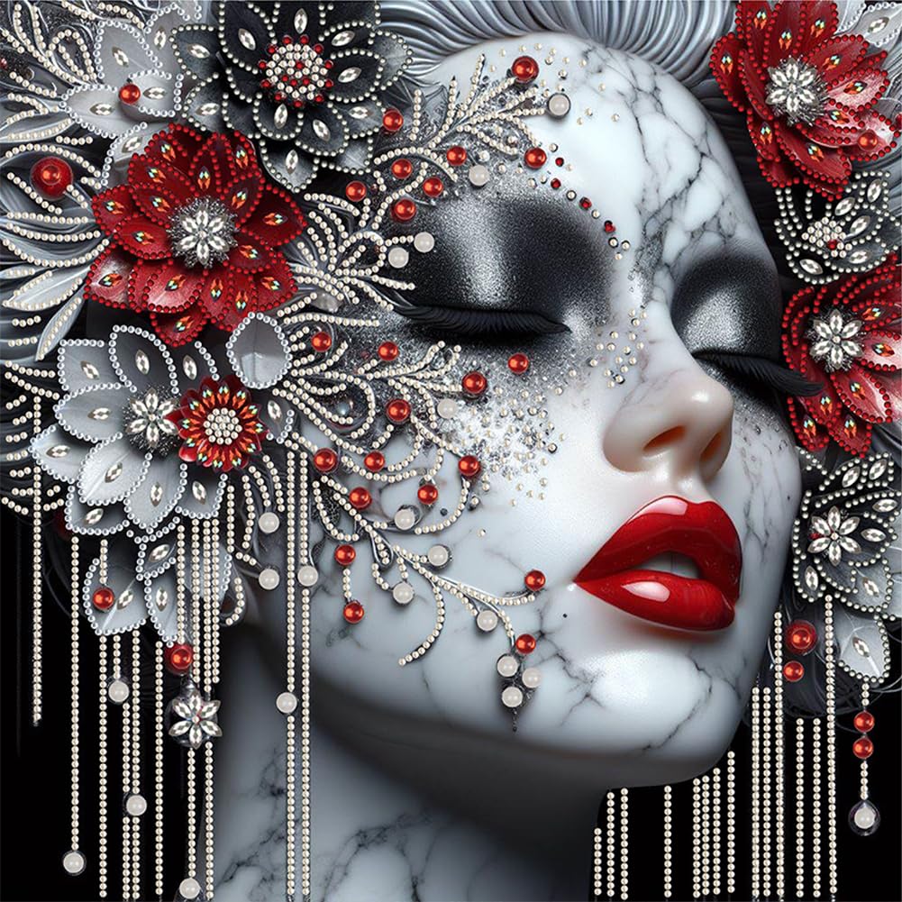 Fiorky Girls J Diy 5D Diamond Art Painting Kits Fortial Special Shaped Drill Diamond Painting Kit Gem Art Painting Kits Diy Crafts Kits 40X40cm