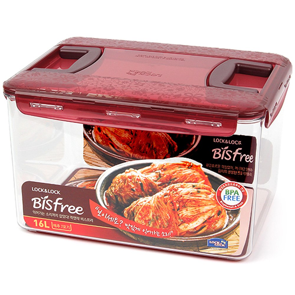 Lock & Lock Bisfree Airtight Square Stackable Deep Kimchi