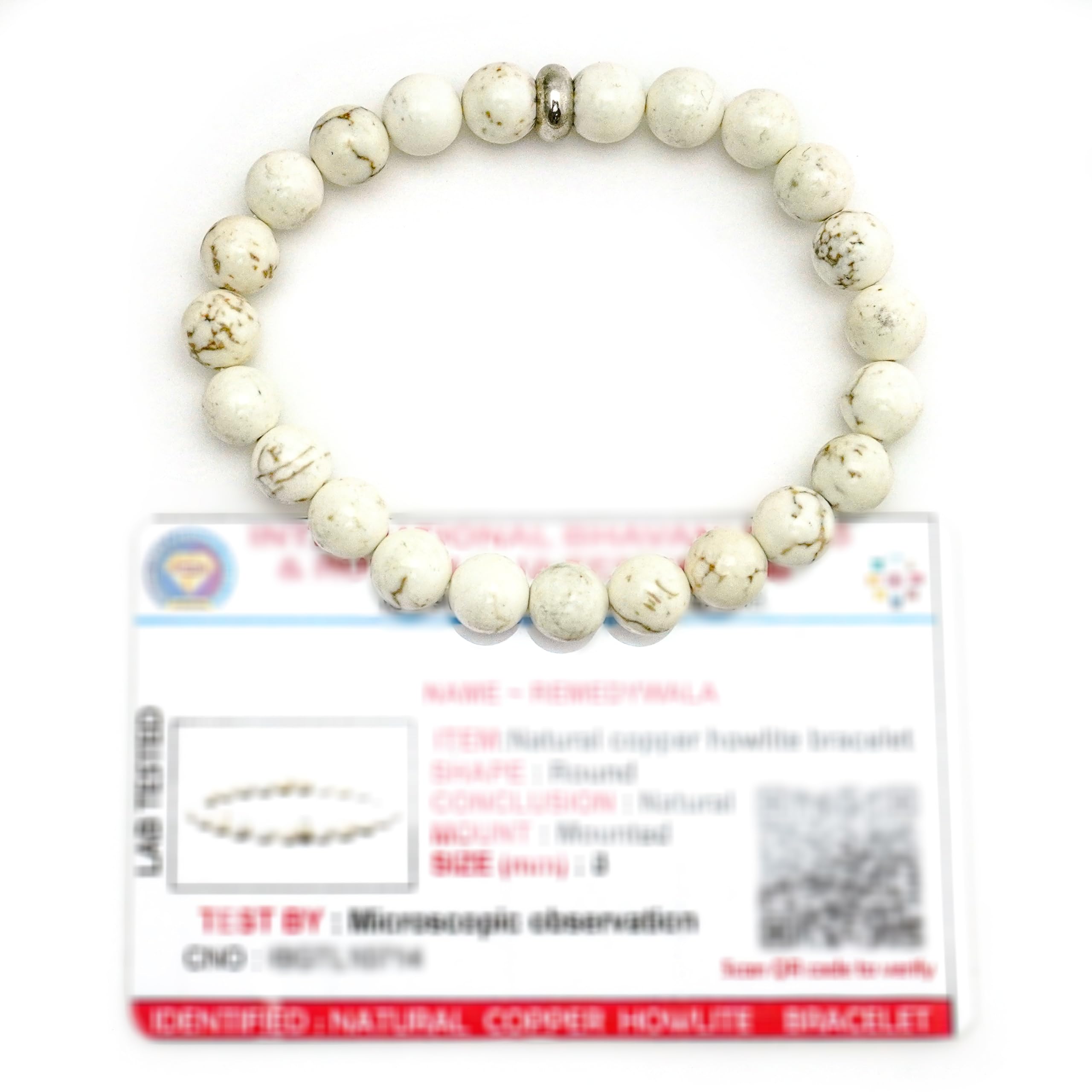 REMEDYWALA Charged Certified Copper Howlite Bracelet 8MM (B0CVRZ3HR9) Amazon Price History, Amazon Price Tracker
