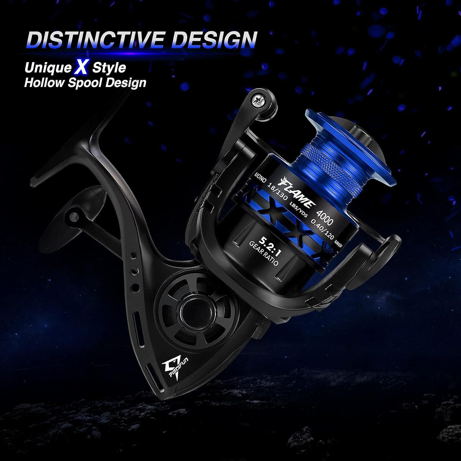 Amazon ピシファン Piscifun スピニングリール Flame 00 3000 4000 5000 9 1bb 軽量 最大ドラグ力9kg 左右交換ハンドル Piscifun スピニングリール