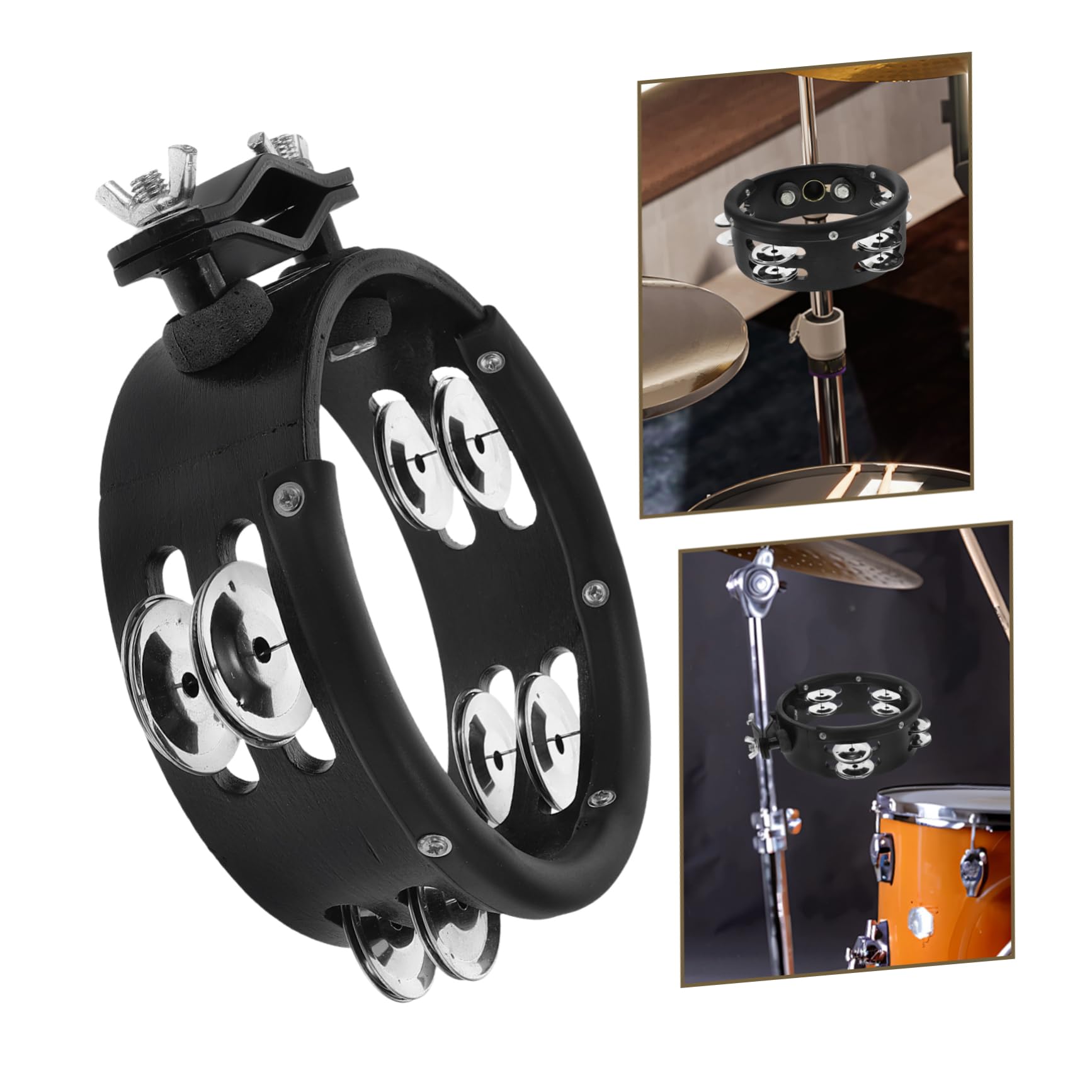 ULDIGI Replacement Tambourine Hand Shaking Instrument for Music Instruments Drum Hihat Parts