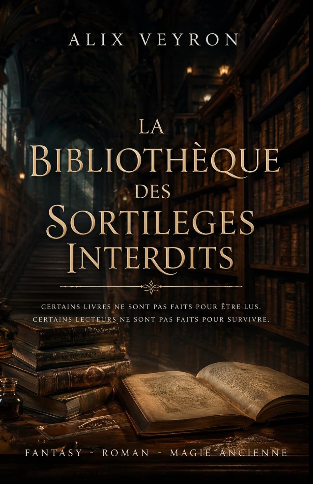 La Bibliothèque des Sortilèges Interdits: Roman fantasy immersive avec magie ancienne, livres maudits, mystère et romance slow burn