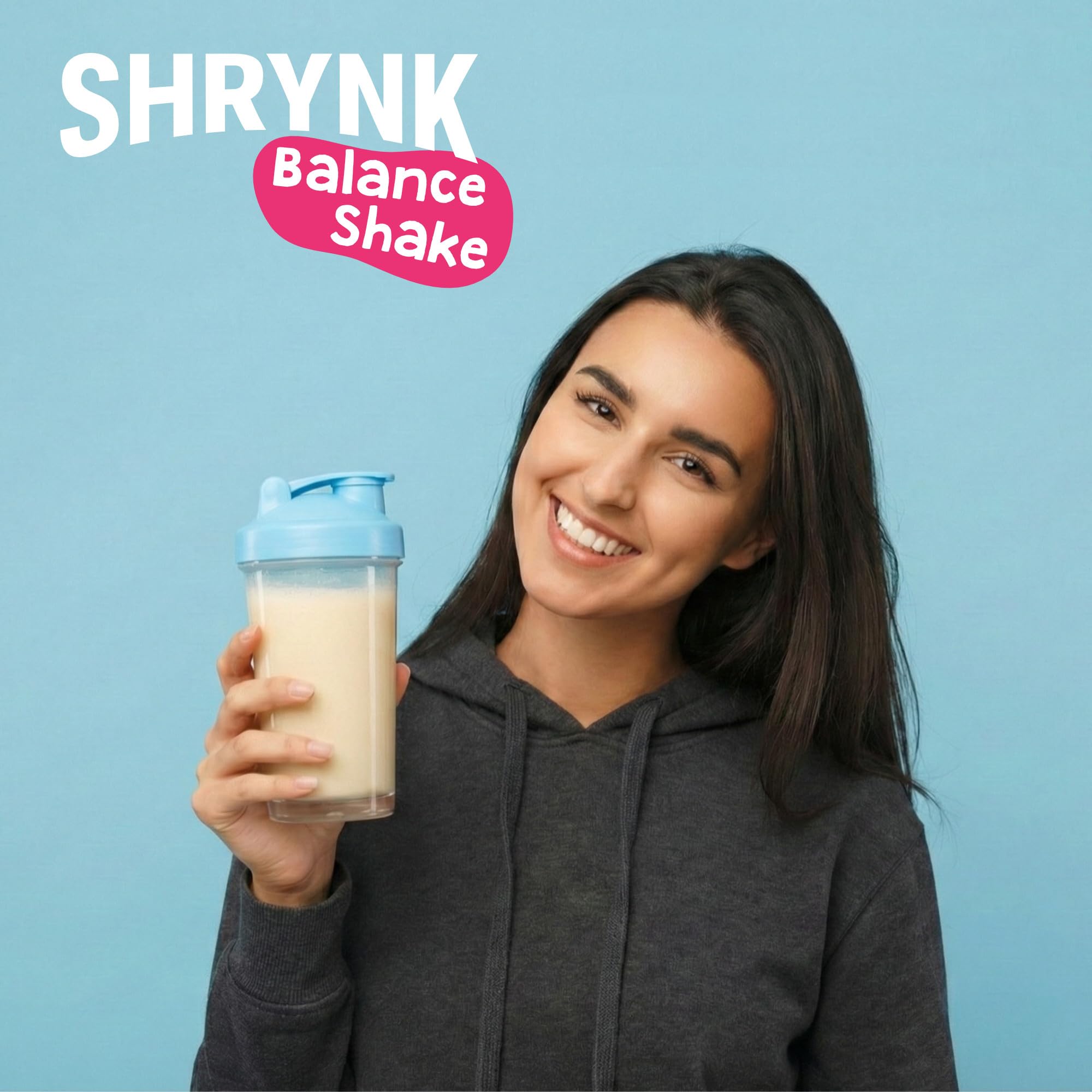 SHRYNK Balance Shake Mahlzeitenersatz Creamy Vanilla (500g) - Eiweißshake zum Abnehmen - Trinkmahlzeit Pulver - High Protein Diät Drink ohne Inulin - Vegan Abnehmen Shake