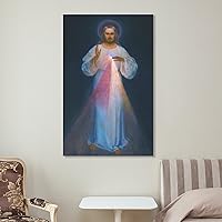 Vista 7 de KAYAMU Kazimirowski - Pósteres de lienzo de Divine Mercy Original de Kazimirowski, impresiones artísticas de pared para dormitorio, oficina