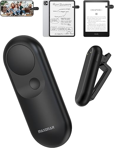 Maxonar Magsnap - Rotulador de páginas remoto para Kindle PaperwhiteOasis y Kobo, nunca pierde piezas, batería de 100 horas, conexión RF, 2 en 1 con