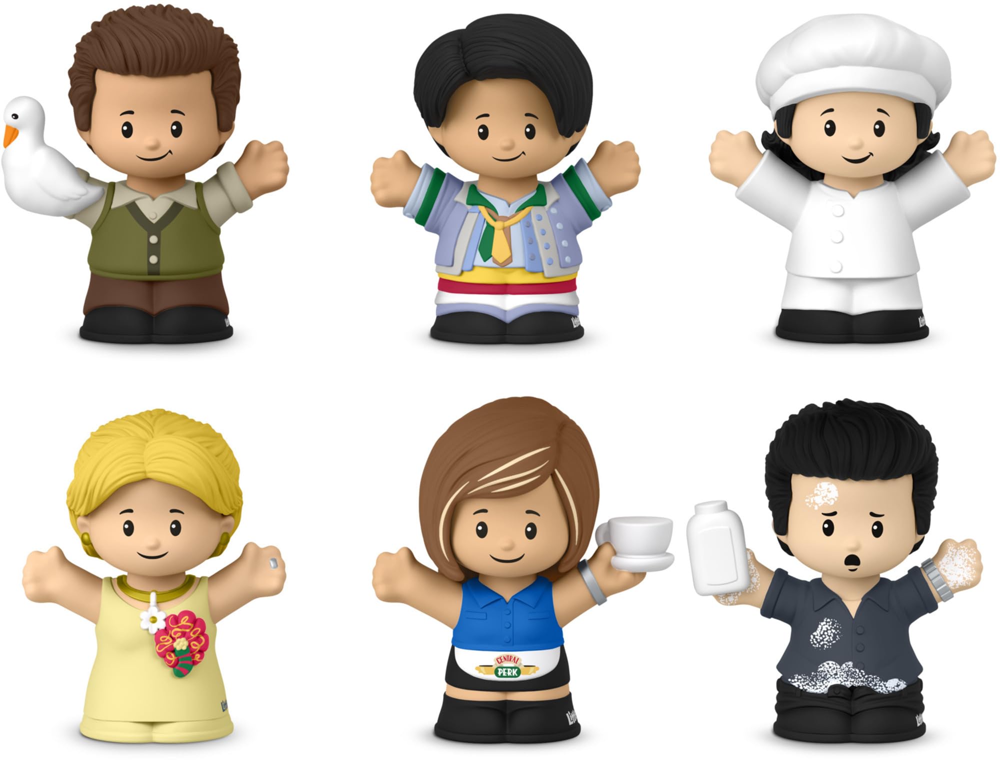 Little People Collector Friends Przyjaciele Inspirowany serialem zestaw dla dorosłych i fanów, 6 figurek w ozdobnym opakowaniu, HPH05