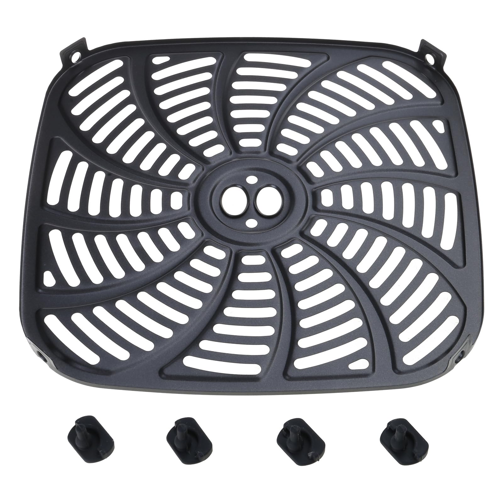 Tsophreniq Nonstick Air Fryers Pad 7QT Baking Tray Cooking Liners Air Fryers Accessory Plate Metal Texture Cooking Accessories