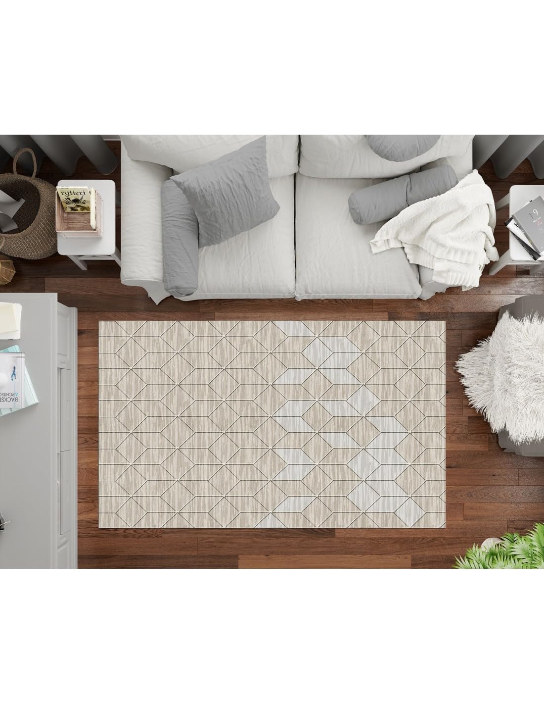 Mani Textile Tapis Nil Beige 80x150cm