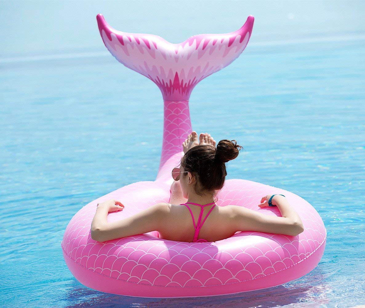 Jasonwell Floating Island Pool Float - Inflatable Lake Float Pool Lounger Raft Water Float for Lake River Pool Floating Big Multi Person Party Floatie Toys Relaxation Island Adults Kids