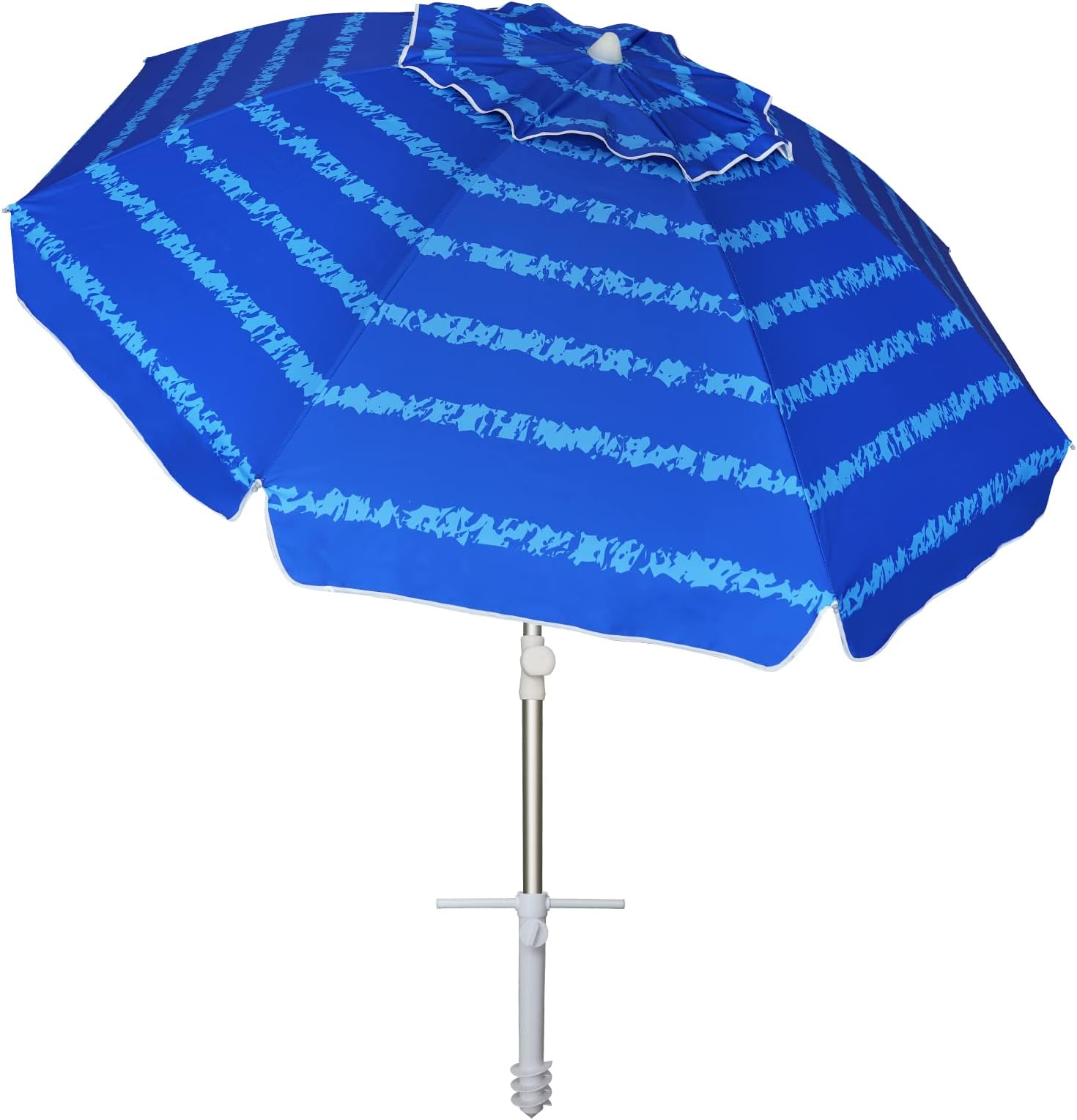Sunphio Beach Umbrella with Sand Anchor, Heavy Duty, High