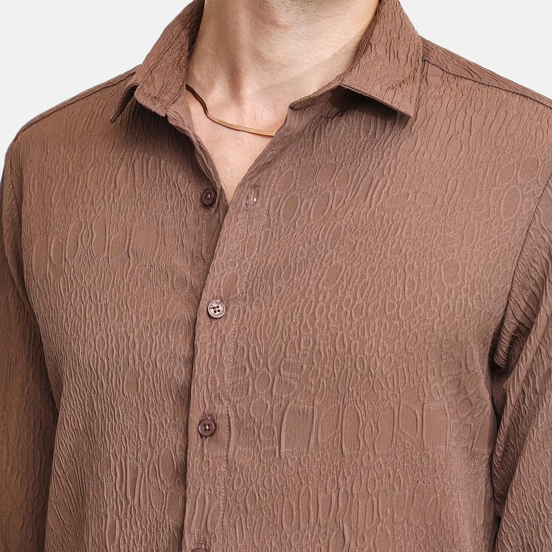 Image of CAHOOT Men's Tartan Plaid Shirt for Casual Wear | Spread Collar | Long Sleeve | Button Closure | Shirt Crafted with Comfort Fit for Everyday Wear