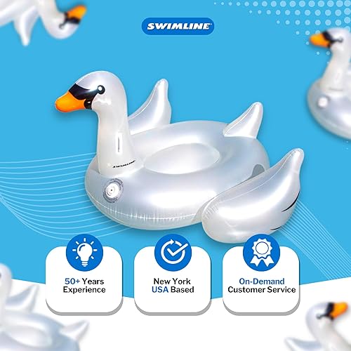 Miniatura 32 de Swimline 90703 - Pato señuelo gigante para montar (88"/78"/42")