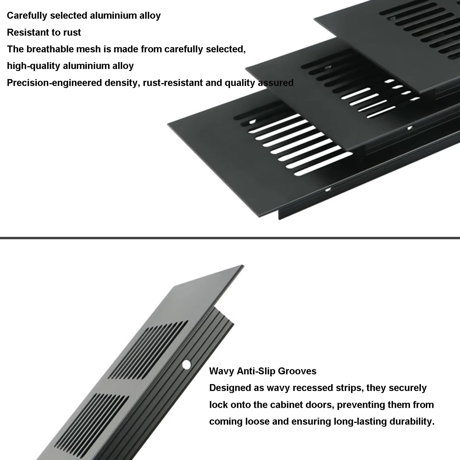 Generisch 4 Stück Lüftungsgitterabdeckungen, Lüftungsgitter aus Aluminium