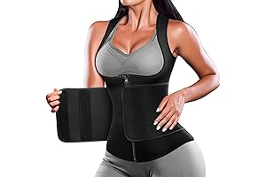 Womens Sweat Vest Waist Trainer Workout Tank Adjustable Belt Sauna Suit