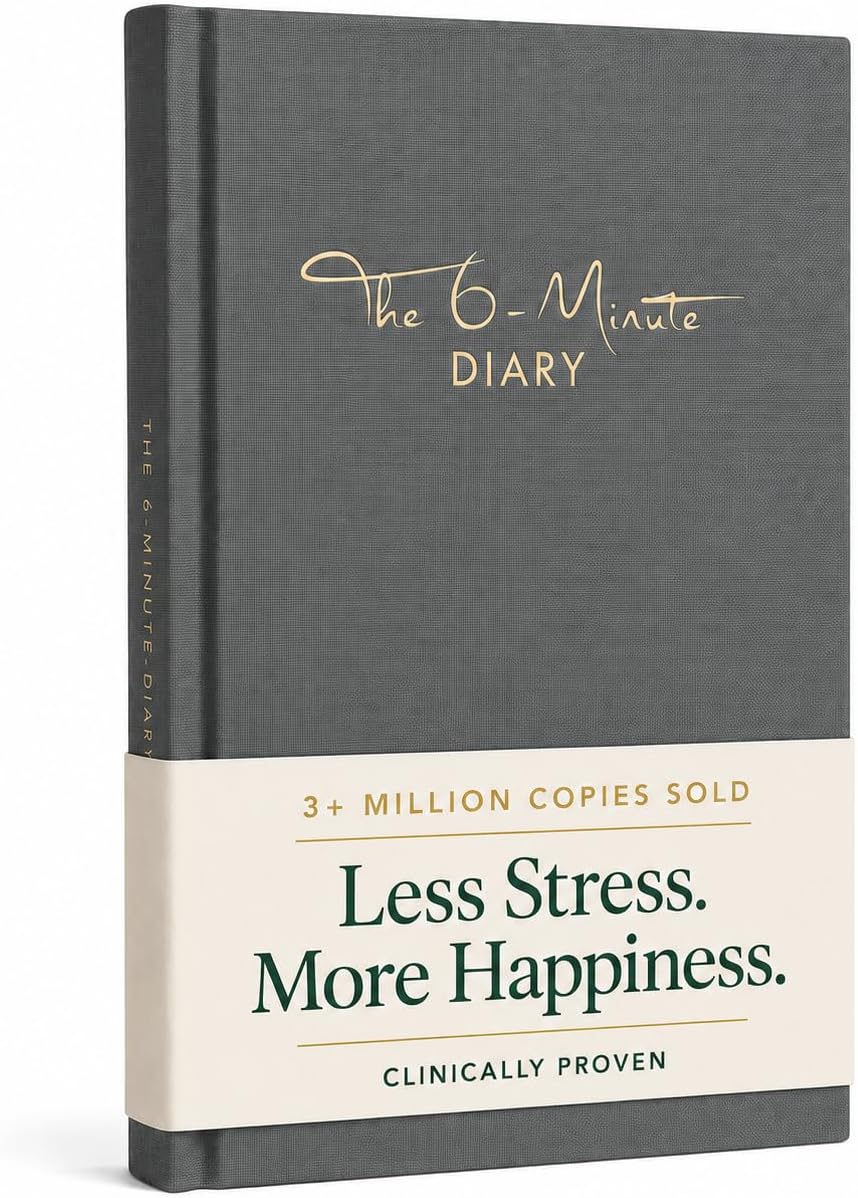 6-Minute Diary – 3-Million-Copy Bestseller Gratitude Journal for Men & Women – Guided Mental Health Journal Based on Positive Psychology – Daily Manifestation Journal for Self-Care & Mindfulness