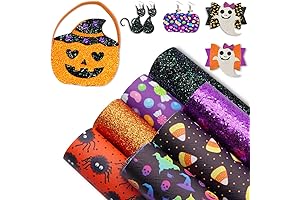 7 Sheets Spooktacular Halloween Faux Leather Sheets