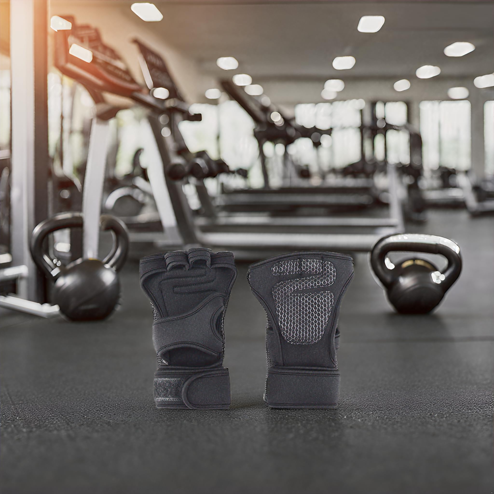 Reliable Gym Gloves with Wrist Stabilization – Non-Slip Silicone Design for Optimal Grip
