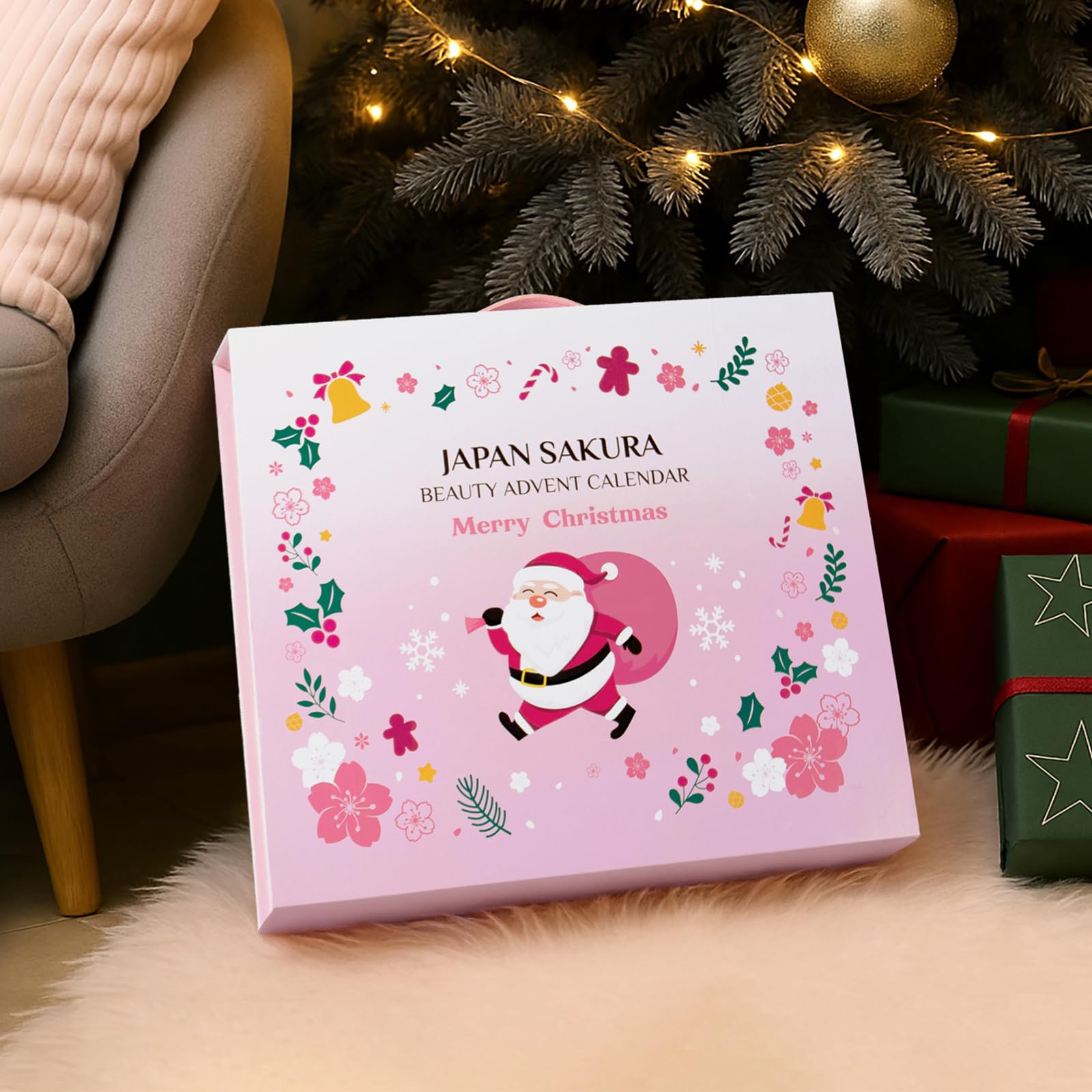 Calendario Avvento Beauty Skincare, 24 pezzi Natale Calendario Avvento, Sakura Set Cura Della Pelle Viso Donna, Calendario Natale Beauty per Donne, Ragazze e Teenager