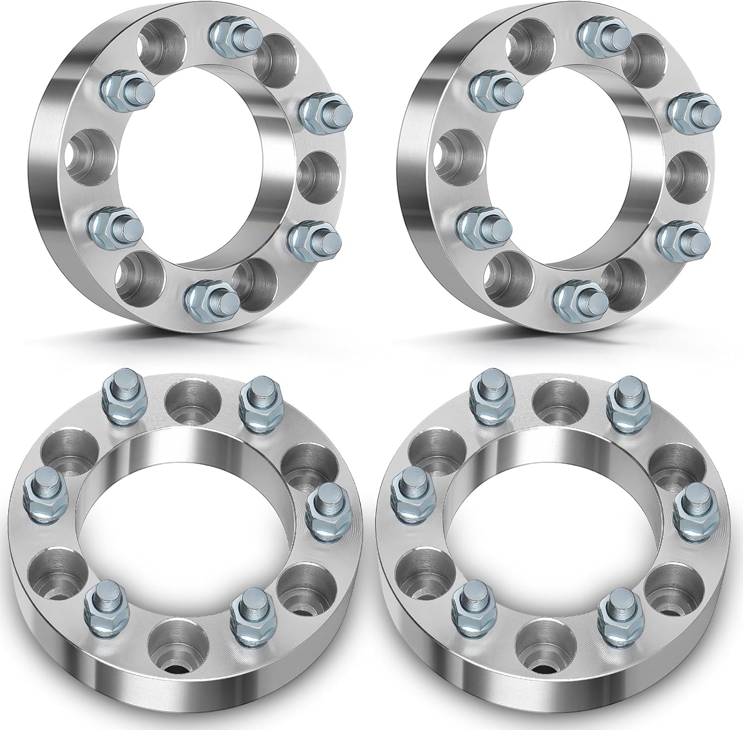 Separadores de ruedas de 4 piezas con 6 pernos de 139,7 mm y 38 mm para T-Yota, Honda Passport, Mitsubishi Montero, Land Cruiser, 4Runner, Lexus, Isuzu, FJ Cruiser, Hilux y Dodge