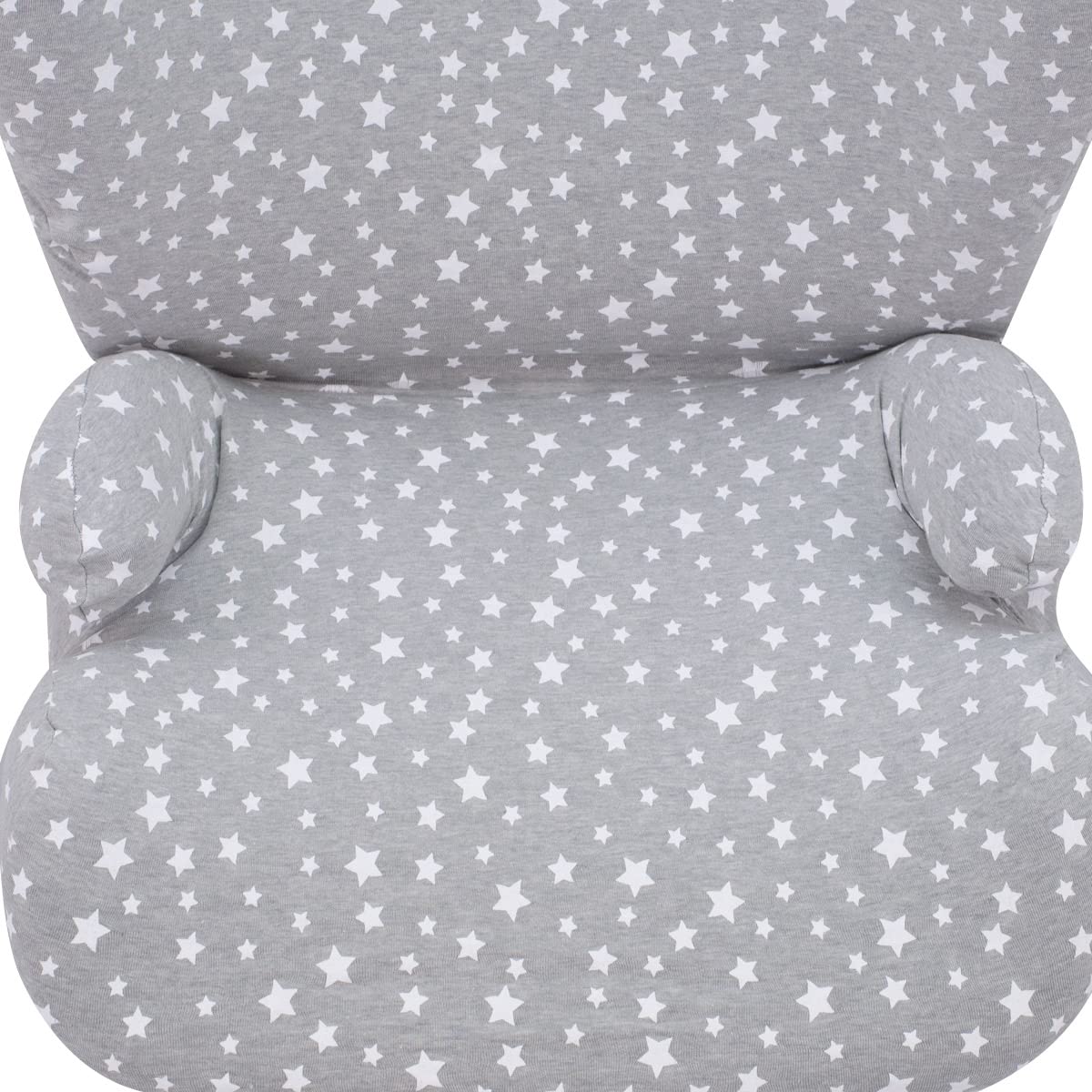 JYOKO KIDS Bezug kompatibel mit Britax Romer Kidfix, aus Baumwolle (Romer Kidfix, WHITE STAR)