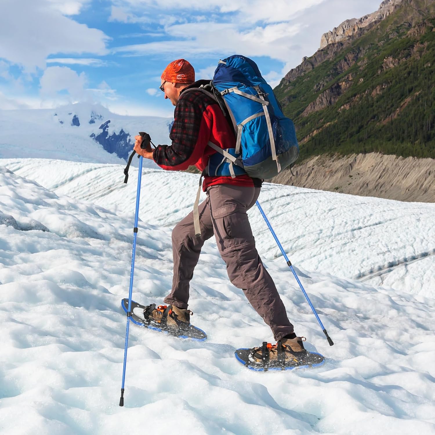 25 Inch Snowshoes Trekking Poles Bundle for Men, Bhutan Ubuy