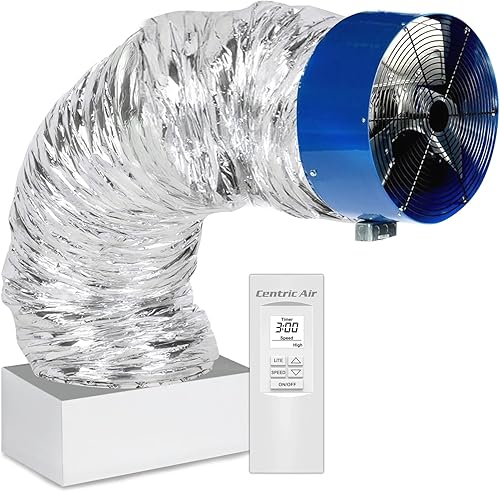 QA-Deluxe 3300 incluye control remoto inalámbrico de 2 velocidades Plug &amp; Play y temporizador  Amortiguador aislado R5  Ventilador para toda la casa