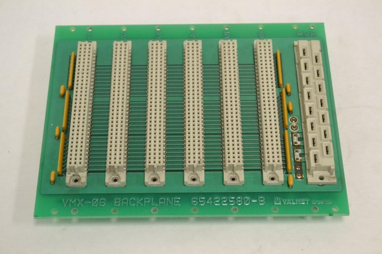 VALMET 65422580-A VMX-06 S422737 6 SLOT BACKPLANE PCB CIRCUIT BOARD B322801
