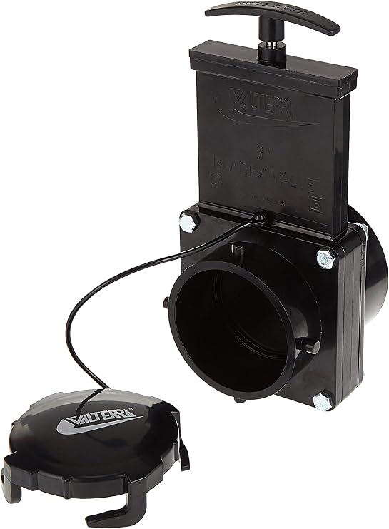 Valterra T50 3 Hub x 3 Bay with Cap Valve Assembly,Black