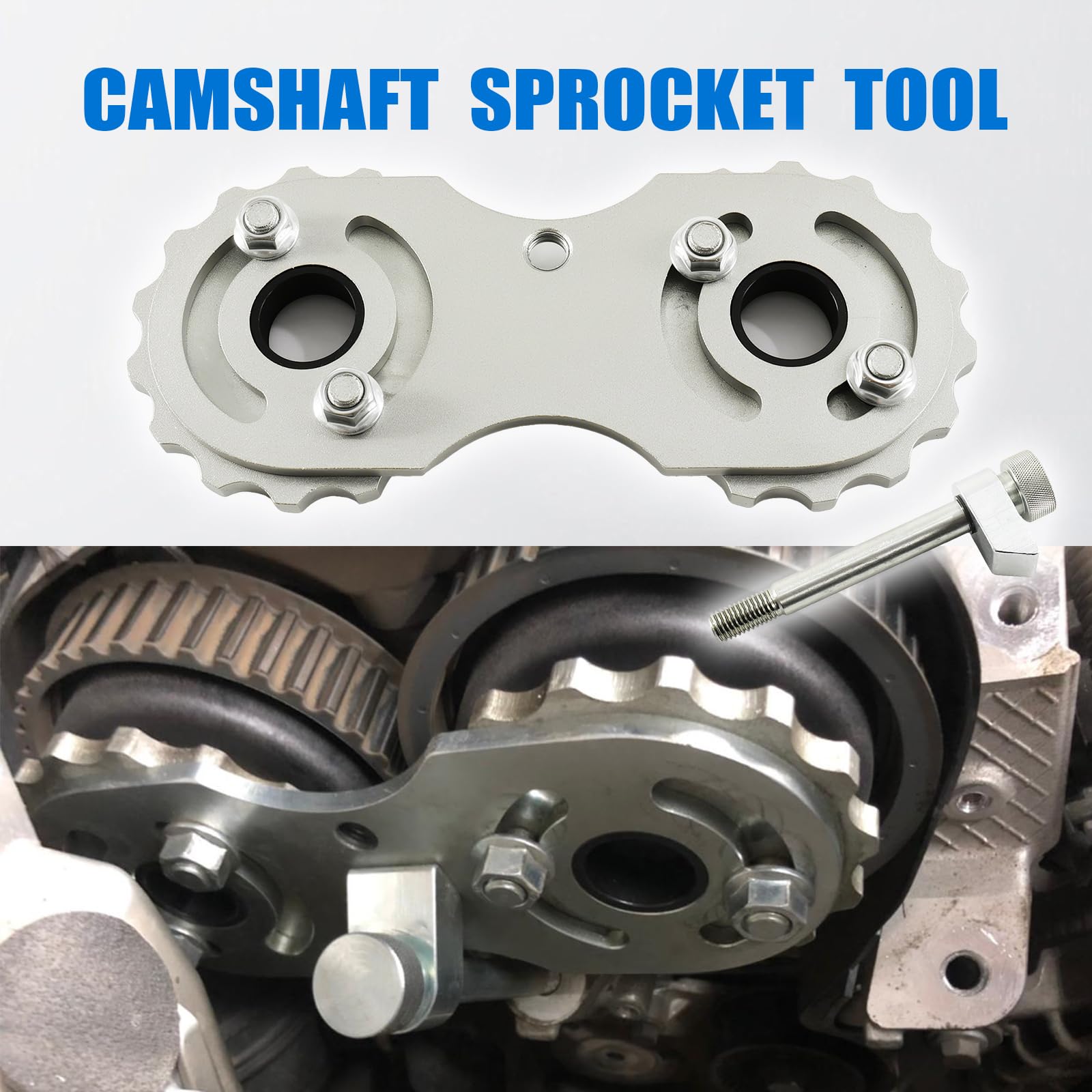 HEYOUTH Zahnriemen Werkzeug,Motor Einstellwerkzeug Kompatibel mit Volvo 2.0T Neue S60 S80 V60 V70 XC60 XC70 XC80 B4204 Nockenwellenverriegelung + Spannungsausgleich