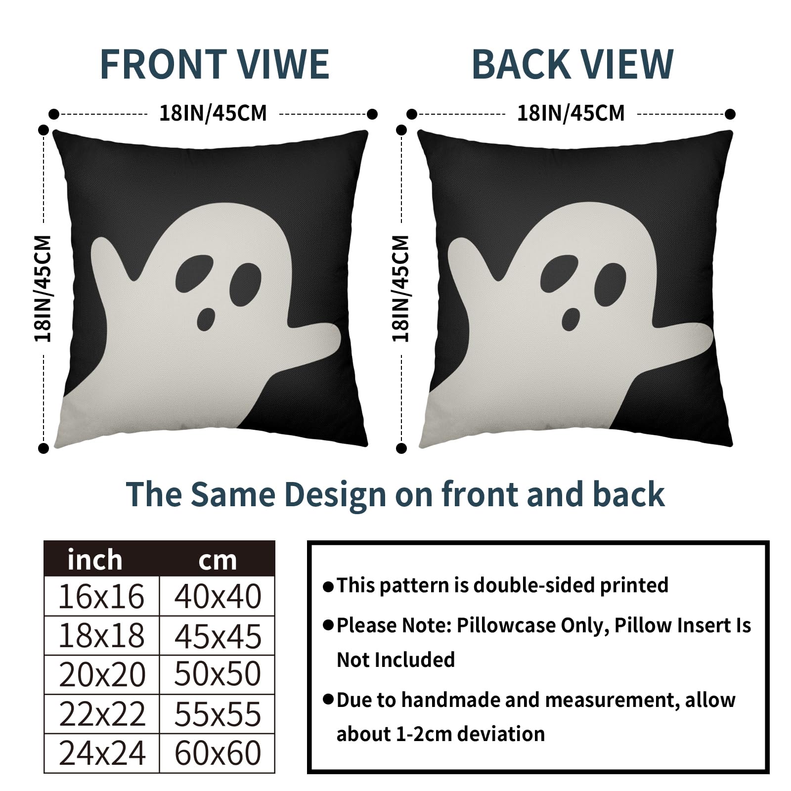 Ripley - JUEGO DE 4 FUNDAS DE ALMOHADA DECORATIVAS DE HALLOWEEN DE 18 X 18 PULGADAS PARA