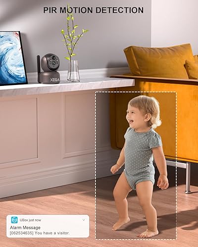 Miniatura 6 de Xega Cámara de seguridad celular 4G portátil para interiores, 2K sin WiFi para el hogar, mascotas, perros, bebés, inalámbrica, con aplicación de