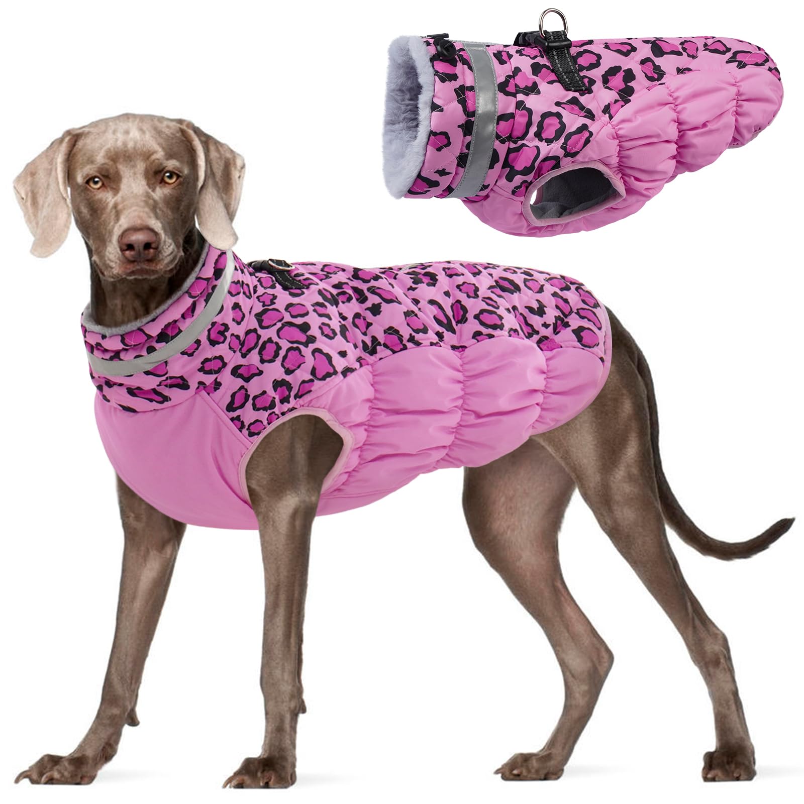 Kuoser Reflective Dog Winter Jacket, Warm Waterproof Windproof Coat for Large Dogs, Outdoor Dog Vest 3XL โ image 1