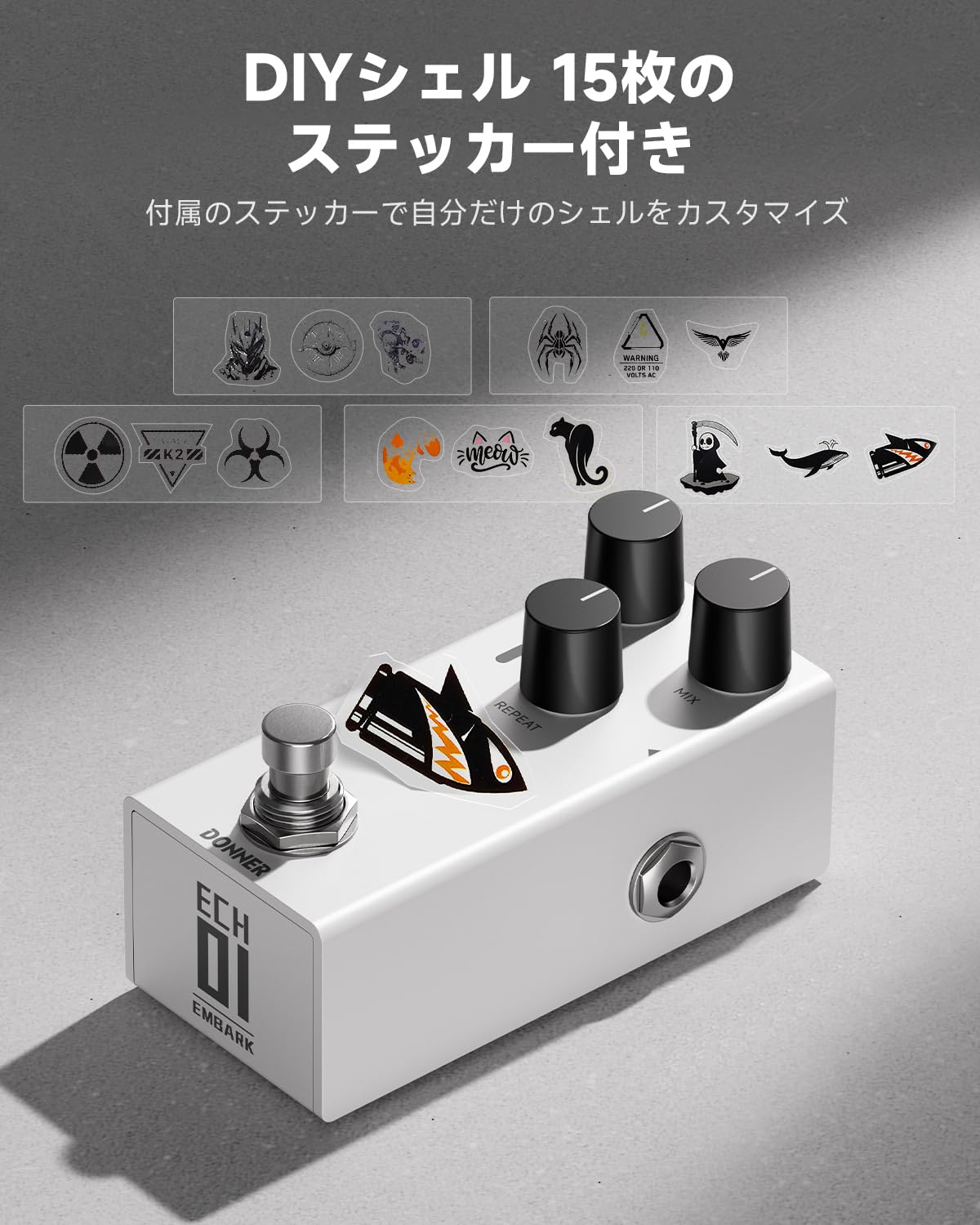 Amazon | Donner EMBARK 01 エコーディレイ エフェクター Echo Delay
