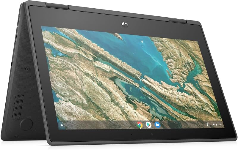 HP Chromebook x360 11 G3 EE 11.6-inch HD IPS Touchscreen Laptop Intel Celeron N4020 Intel UHD Graphics 600 4GB LPDDR4 RAM 32GB eMMC USB C WiFi Bluetooth ChromeOS Chalkboard Gray Computer (Renewed)