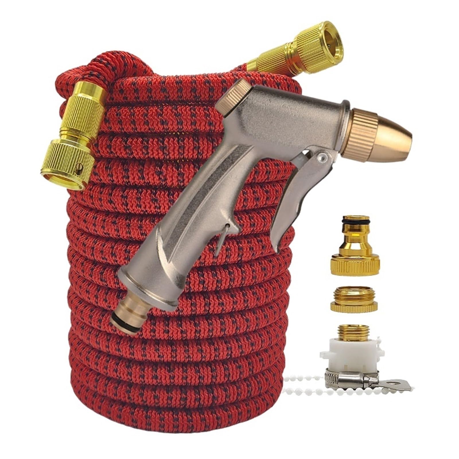 Tubo da giardino leggero espandibile Tubo flessibile da giardino ad alta pressione espandibile Casa flessibile for irrigazione esterna Pistola for autolavaggio Giardino Irrigazione agricola (Color :