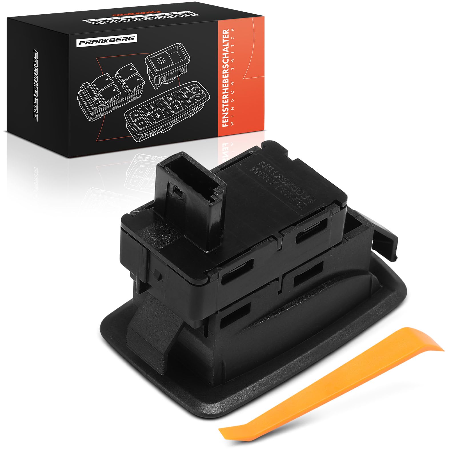 Frankberg Interruttore alzacristalli lato conducente 4-Poli Compatibile con X3 E83 Serie 5 Touring E61 Serie 5 E60 Replace# 61319113773