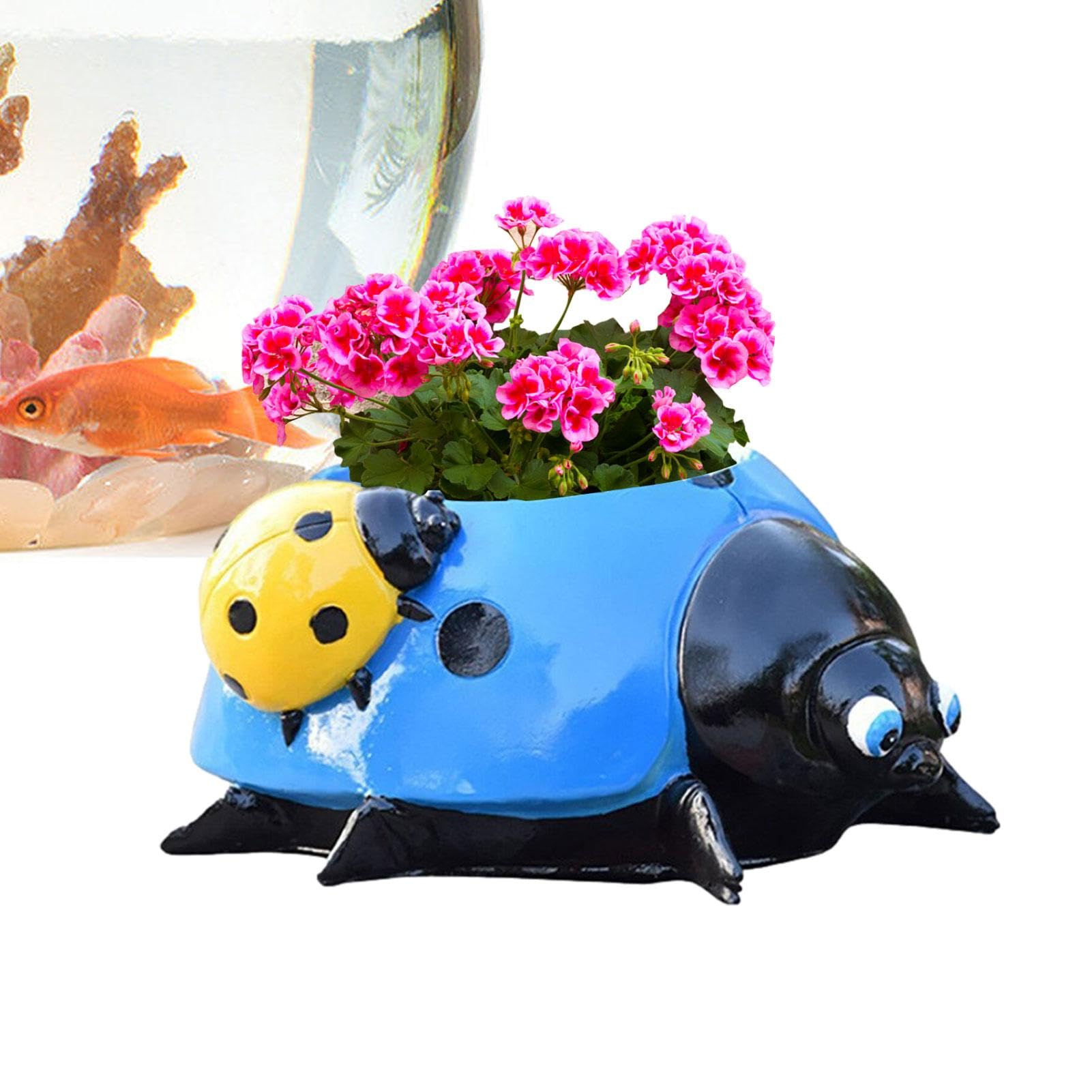 エ*カ様 てんとう虫と花のケース 幸せの花てんとう虫・ピンク｜かわいいプレゼントの花