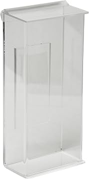 Clear-Ad - Acrylic Outdoor Trifold Brochure Holder 4x9 with Lid - Vertical Outside Waterproof Wall Mount Document, Pamphlet & Literature Box - Plastic Weather Proof Envelope Holder Single Pack