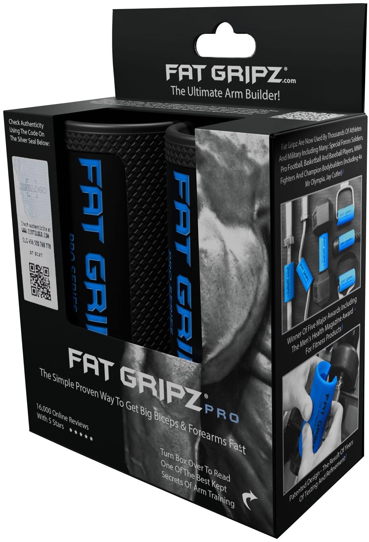 Fat Gripz Pro - edycja specjalna czarna (nowa) (średnica zewnętrzna 2,25 cala)