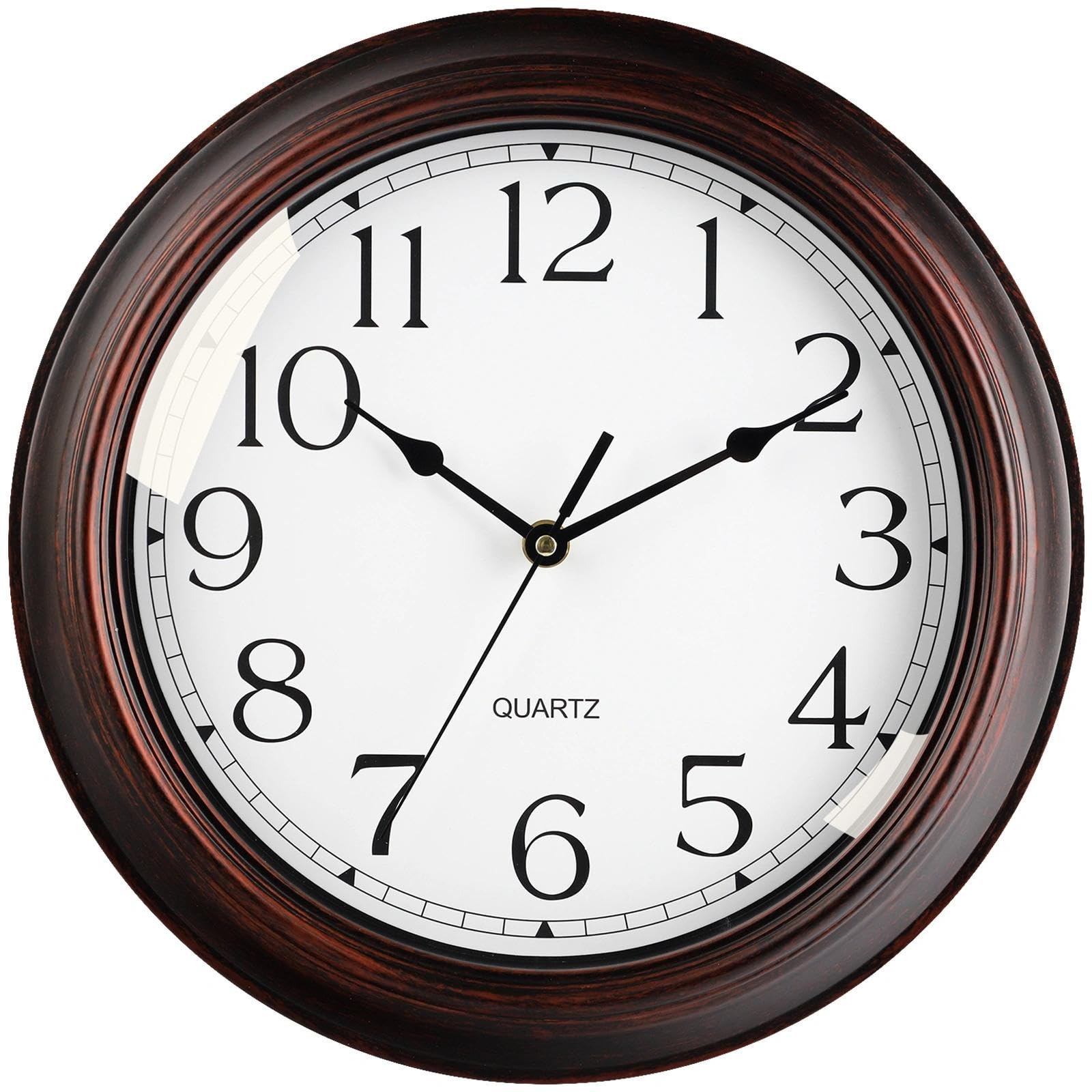 Photo 1 of KECYET 16 Inch Wall Clocks Battery Operated Silent Non-Ticking Wall Clock Vintage Retro Rustic Style Decorative for Living Room Kitchen (Bronze)