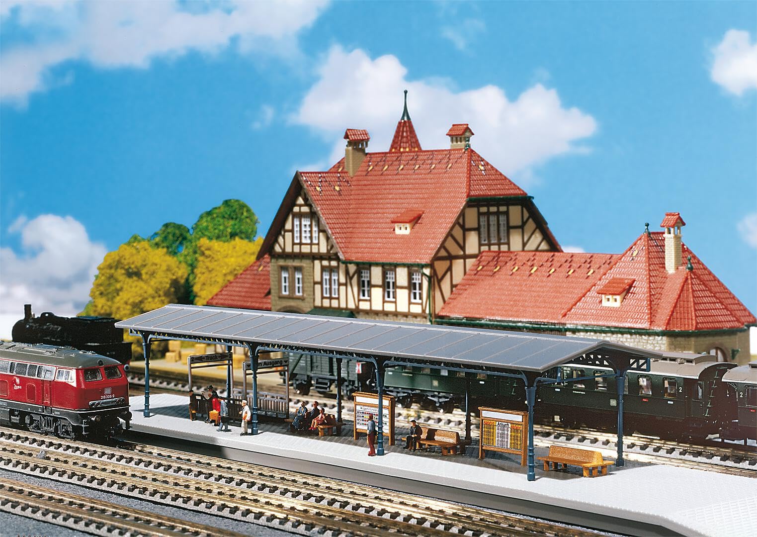FALLER 222164 - Bahnsteig, Grau/Beige
