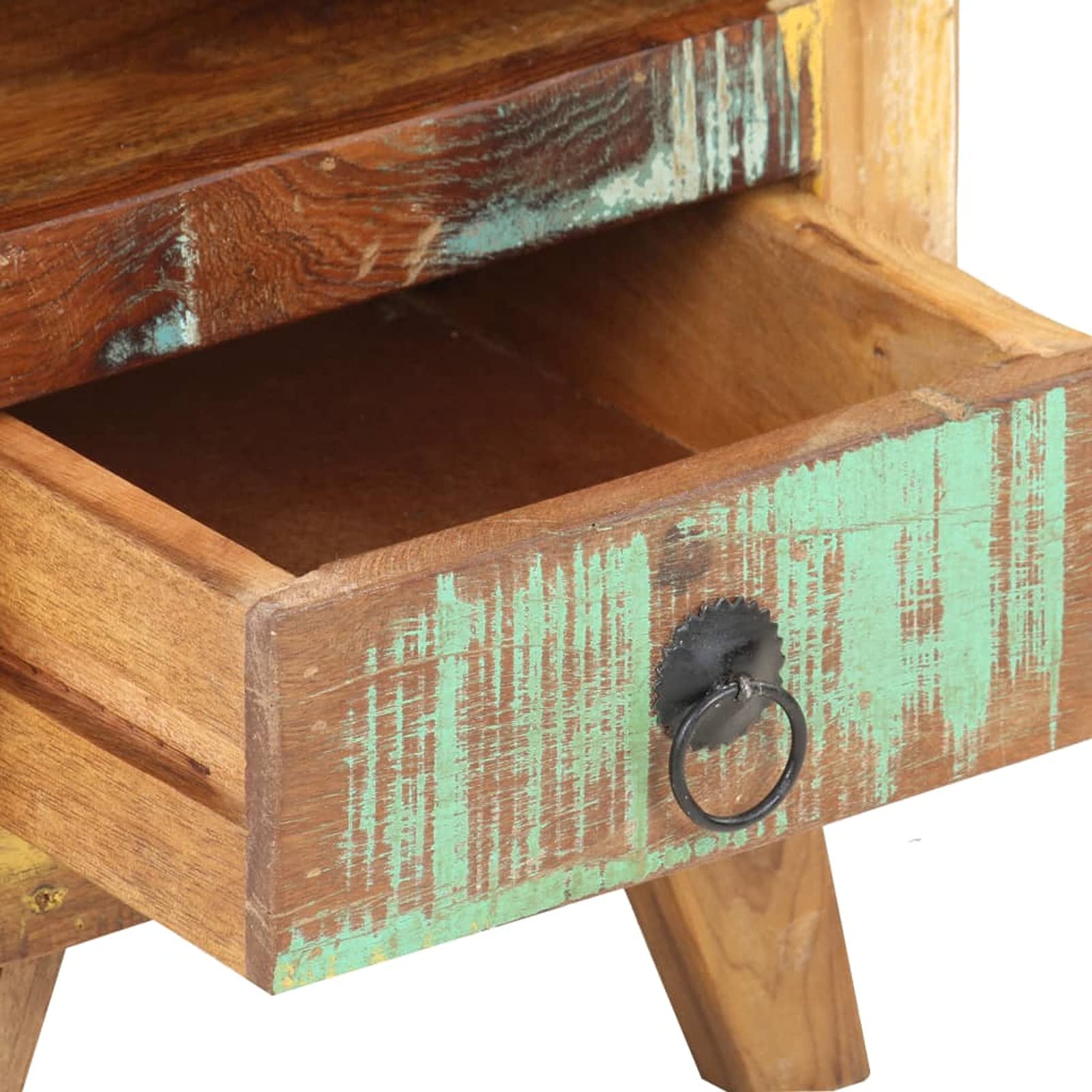Homgoday Comodino 30 x 30 x 41 cm in legno massello di recupero buffet e credenze mobili