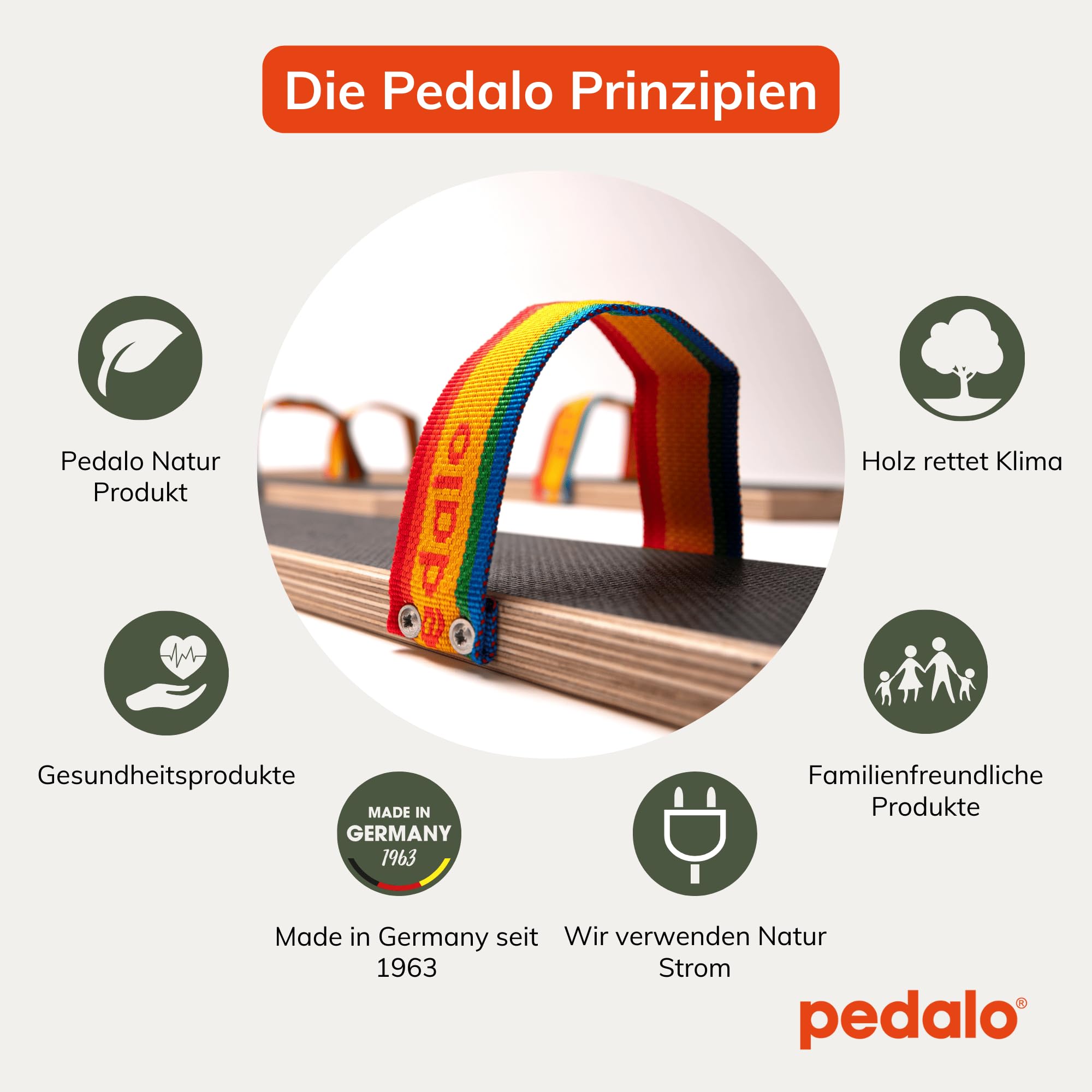 pedalo® Sommerski Fußschlaufe 4er (160cm) I Rasenski I Teamspiel I Koordination I 2-4 Spieler I Spaß